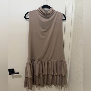 Wild Fable Sleeveless Dress in Taupe